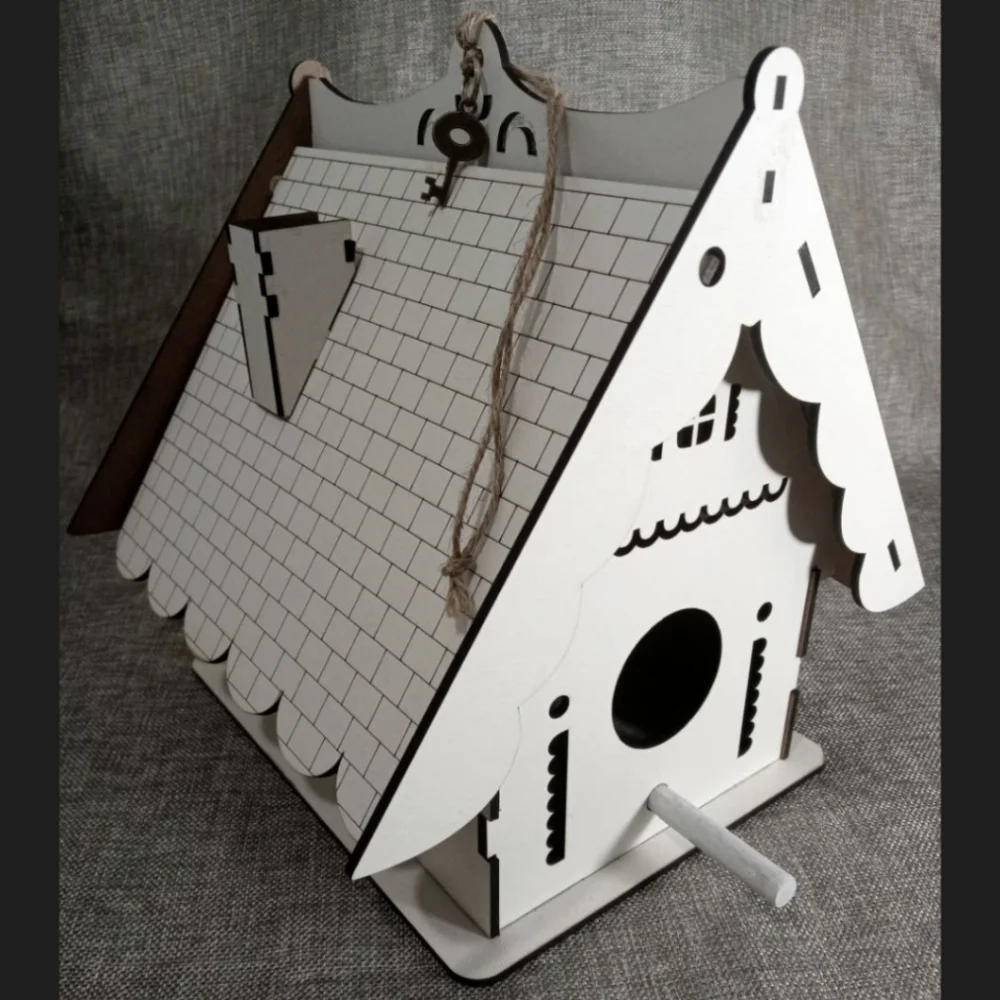 Cida's - home interior birdhouse ( WOODEN MDF)
